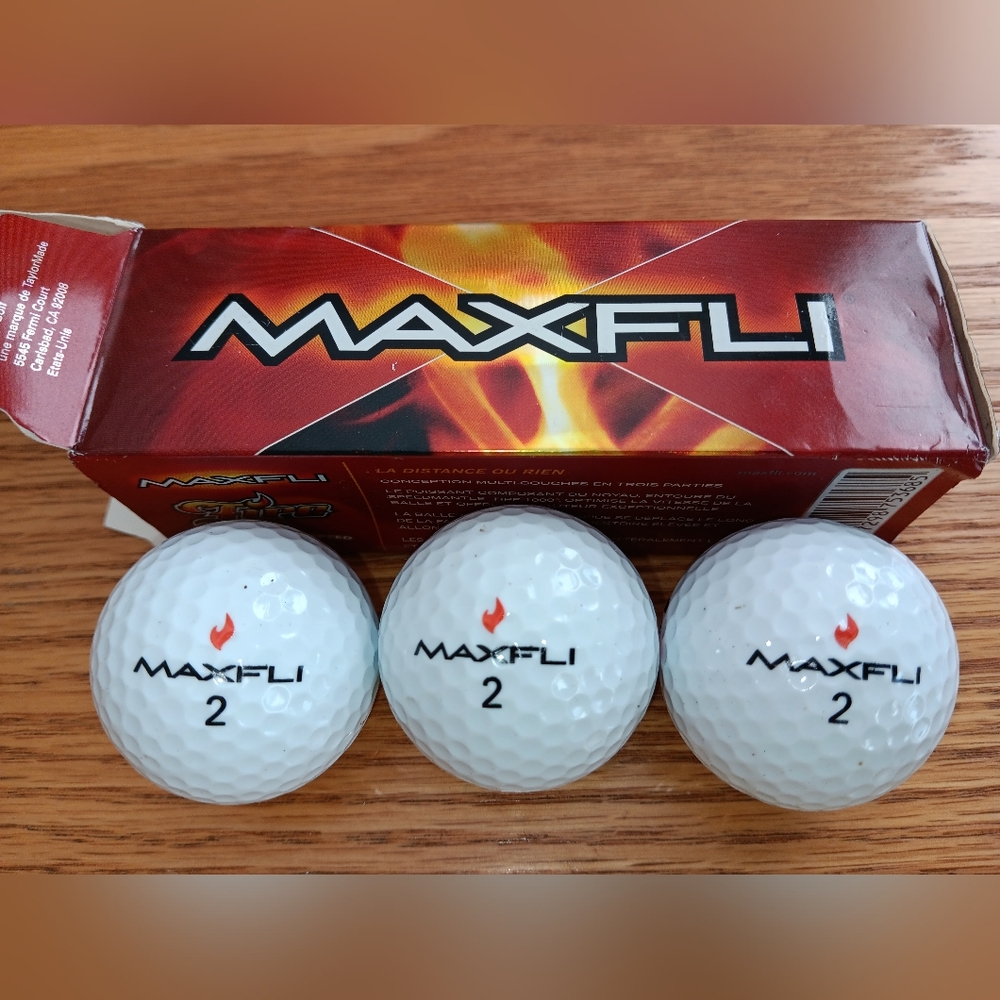 Maxfli White Golf Balls 3 New